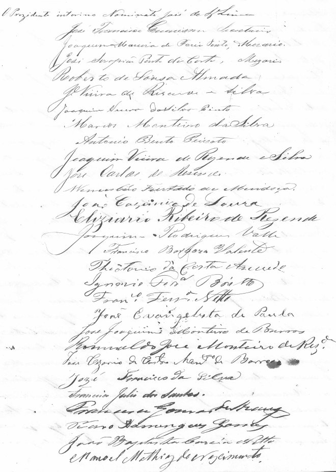 Eleitores de Leopoldina em 1870