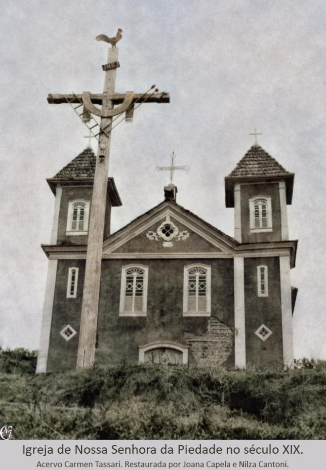 Matriz de Nossa Senhora da Piedade, distrito de Piacatuba, Leopoldina, MG. Século XIX.