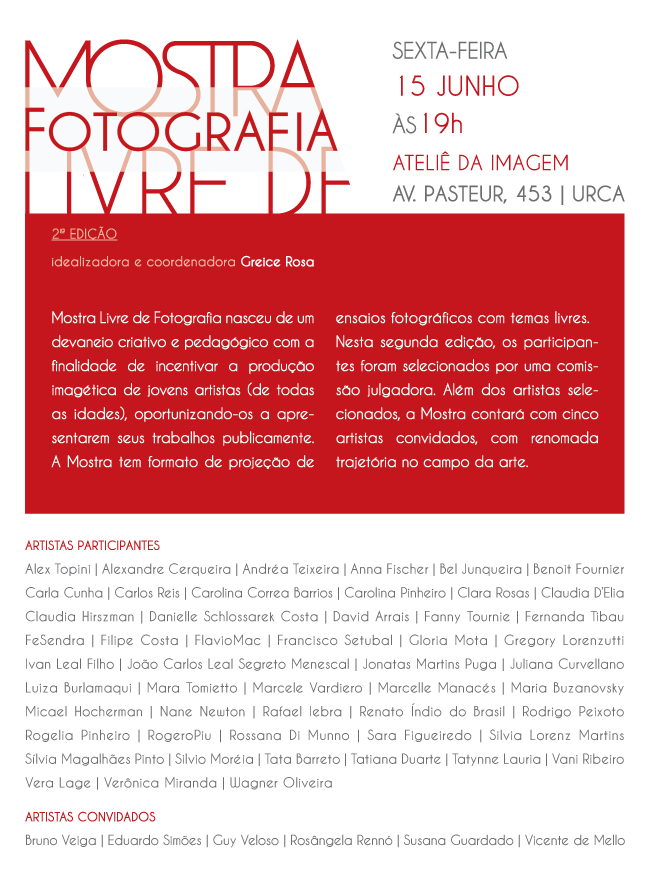 Convite para Mostra de Fotografia