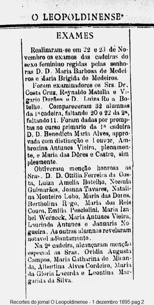 Escola feminina da Professora Maria Brígida de Medeiros