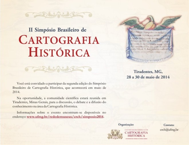 Convite para o II Simpósio Brasileiro de Cartografia Histórica