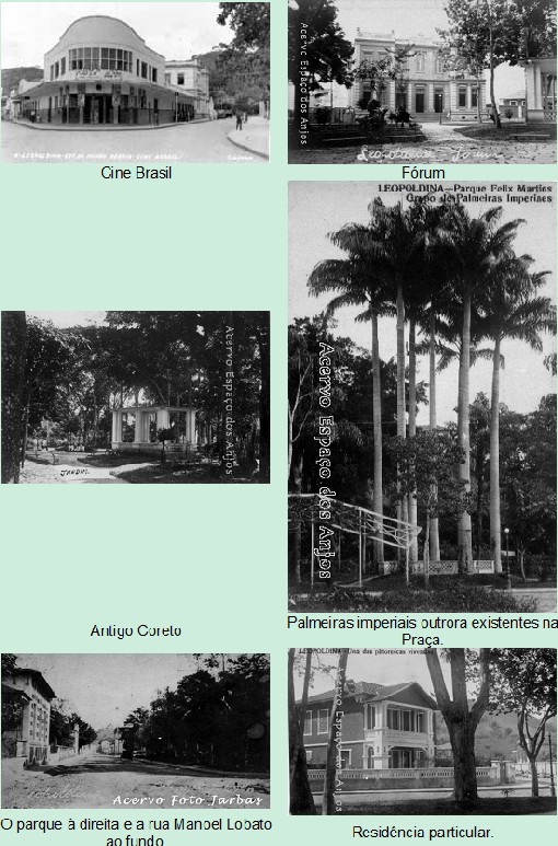 Imagens antigas da atual Praça Félix Martis