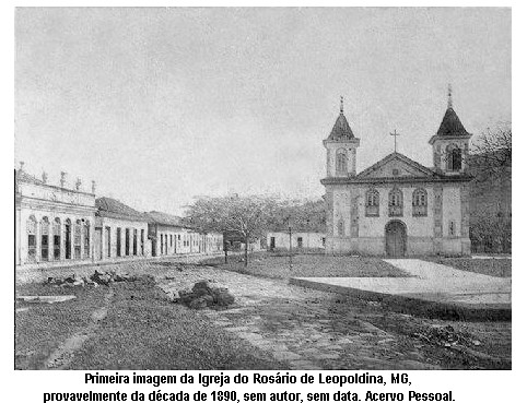 Igreja do Rosário de Leopoldina, provavelmente na década de 1890