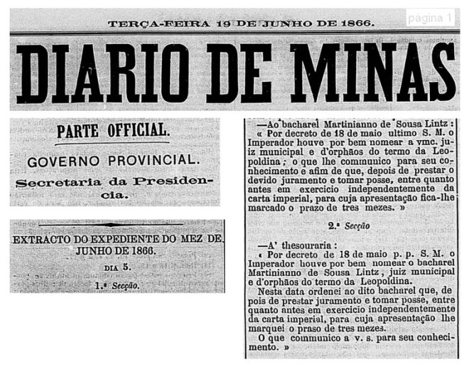 Nomeação de Martiniano de Souza Lintz